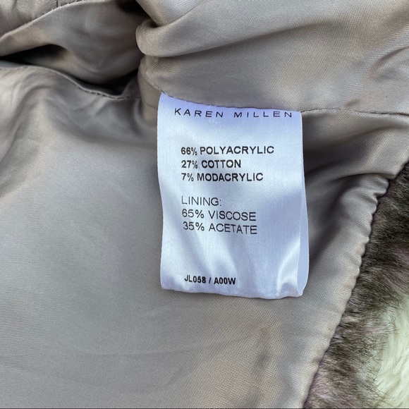 Karen Millen Collared Faux Fur Bolero - Size US 4 - Picture 6 of 8